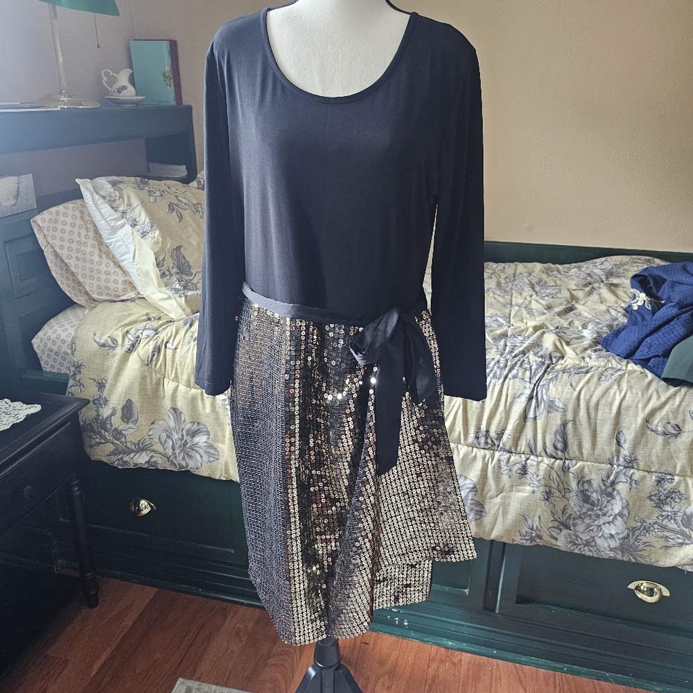 DKNY Sequin Party Dress